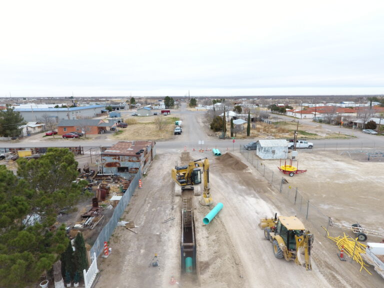 Sewer improvement in Town of Pecos City