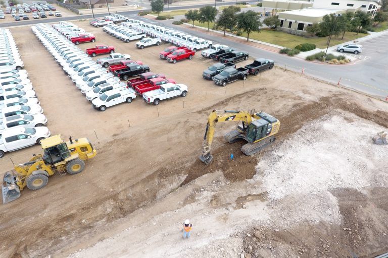 Work being done at Spine Road Development